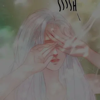 🖤 SSSSH phụ nữ, suỵt, yên lặng, chân dung, hoạt hình telegram sticker