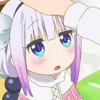 ☁️ Kanna Kamui Miss Kobayashi's Dragon Maid Anime, Kanna Kamui, Dragon Maid, Carino, Kawaii, Ragazza Anime telegram sticker