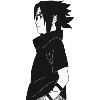 👋 Sasuke Naruto Саске, Наруто, Аниме, Манга, Ниндзя, Мультфильм telegram sticker