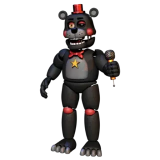 🌟 Lefty Five Nights at Freddy's video game, animatronic, bear, horror, Lefty, FNAF, Five Nights at Freddy's telegram sticker