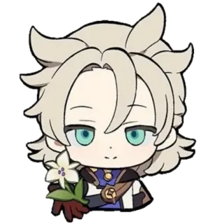 Genshin reacts @carlysticker telegram stickers