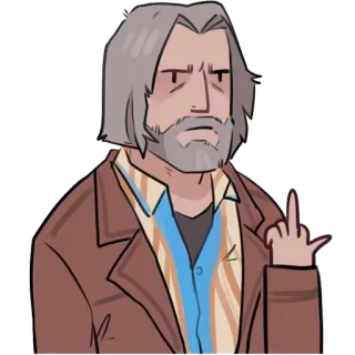 🖕 middle finger, offensive, cartoon, rude, gesture telegram sticker