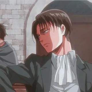 ⚔ Levi Ackerman Attack on Titan Anime, Soldado, Capitão, Estoico, Mangá whatsapp sticker