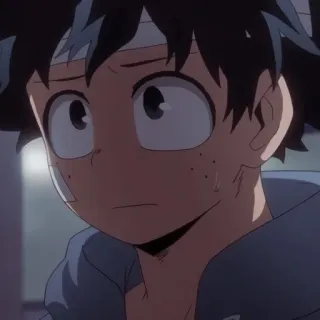 😥 Izuku Midoriya My Hero Academia anime, My Hero Academia, Izuku Midoriya, Deku, character telegram sticker