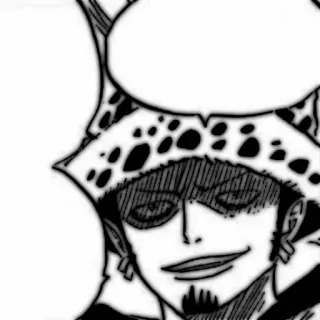🗯 Trafalgar Law One Piece Anime, One Piece, Trafalgar Law, Manga telegram sticker