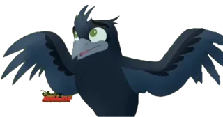 😏 dessin animé, oiseau, Disney Junior, animal telegram sticker