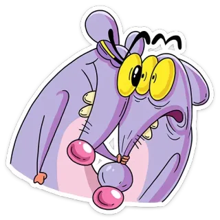 👊 dessin animé, animal, souris, drôle, personnage, autocollant telegram sticker