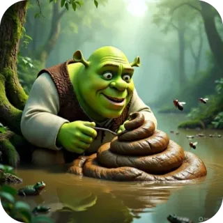 🫥 Shrek whatsapp sticker