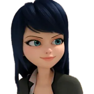 😏 Marinette Dupain-Cheng Miraculous: Tales of Ladybug & Cat Noir 마리네뜨, 뒤팽-쳉, 미라큘러스 레이디버그, 만화 캐릭터, 애니메이션 whatsapp sticker