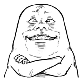 😬 ภาพวาด, ภาพสเก็ตช์, ใบหน้า, น่าขนลุก, มีม, ตลก, ตัวละคร, ดิจิทัลอาร์ต telegram sticker