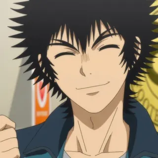 🙂 Anime, lächelnd, glücklich, männlich, Porträt telegram sticker