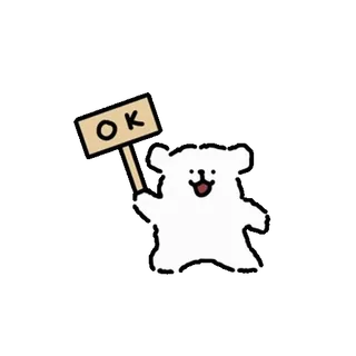 💬 OK ok, dễ thương, khẳng định, chấp thuận, chó, biểu tượng telegram sticker