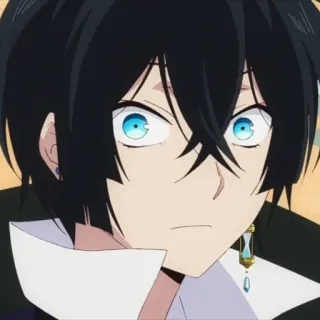 🌌 anime, black hair, blue eyes, vanitas telegram sticker