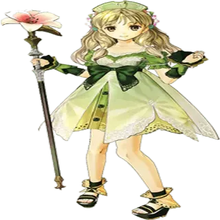 🙃 anime, girl, flower, dress, fantasy, cute whatsapp sticker