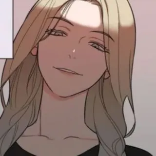 🥢 woman, blonde, art, anime, female, character telegram sticker