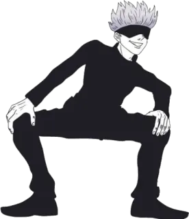 😁 Gojo Satoru Jujutsu Kaisen Аниме, Манга, Годжо, Магическая битва, Сатору, Персонаж, Фанарт telegram sticker