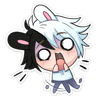 😳 애니메이션, 귀여운, 만화, 캐릭터, 스티커 telegram sticker