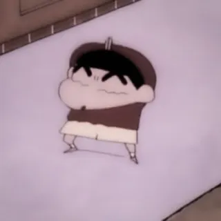🐇 Shin-chan Crayon Shin-chan Shin-chan, Anime, Cartoon, Grappig telegram sticker