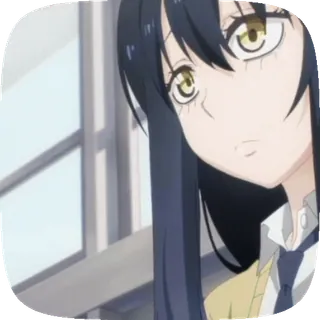 📷 Anime, Meisje, Schooluniform, Portret, Manga whatsapp sticker