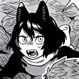 😠 Michiru Kagemori BNA: Brand New Animal telegram sticker