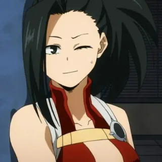 🍁 Momo Yaoyorozu My Hero Academia Аниме, Манга, Моя геройская академия, Момо Яойорозу, Персонаж, Девушка telegram sticker