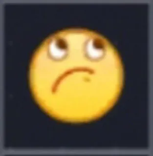 ☹️ Emoji, Wajah, Sedih, Kuning, Ekspresi telegram sticker