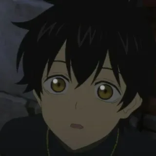 💛 Anime, Menino, Retrato, Personagem, Animação telegram sticker