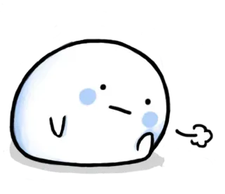 ⛄ 블롭, 슬픈, 좌절한, 만화, 캐릭터, 귀여운 whatsapp sticker