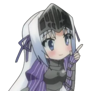 ☺️ Anime, Chibi, Personaje, Armadura, Kawaii, Manga telegram sticker