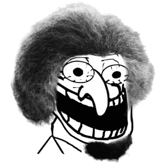 😄 trollface, meme, internet meme, troll, funny telegram sticker