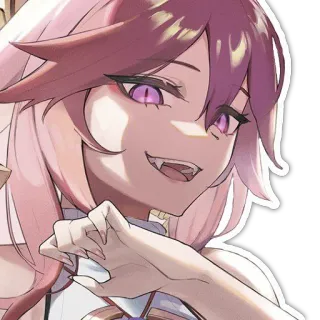 😁 Аниме, Манга, Аниме девушка, Мультфильм, Иллюстрация, Наклейка telegram sticker