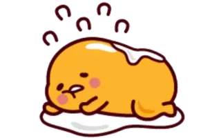 🥞 Gudetama gudetama, uovo, pigro, cartone animato whatsapp sticker