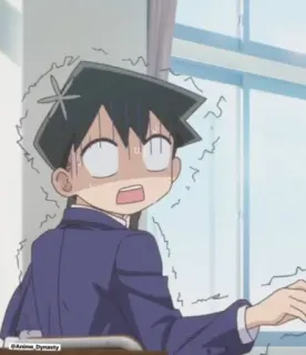 😩 Shouko Komi Komi Can't Communicate Anime, Komi Can't Communicate, Shouko Komi, Nerveus, Angst, Bang telegram sticker