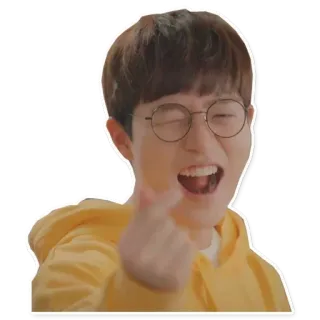 ❤️ personne, homme, lunettes, bonheur, joie telegram sticker