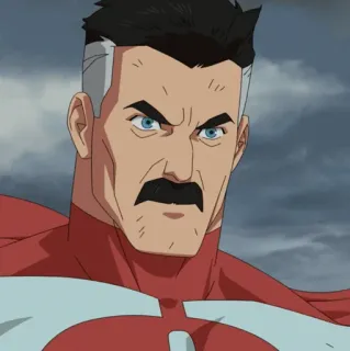 🌐 Omni-Man Invincible Viltrumit, Superheld, Animation, Comic, mächtig telegram sticker