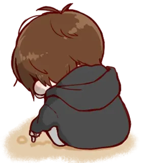 🐾 sedih, menangis, anak laki-laki, kesal, anime, manga whatsapp sticker