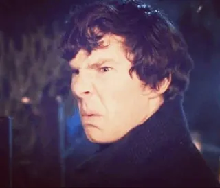 😒 Sherlock Holmes Sherlock sherlock holmes, benedict cumberbatch, bbc, sherlock, television telegram sticker