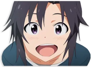 😃 Anime, Personaje, Sonrisa, Lindo, Retrato telegram sticker