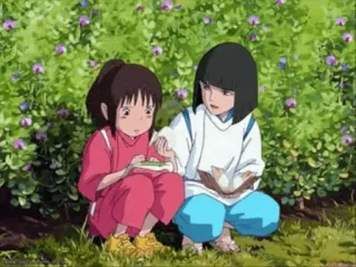 👫 Chihiro Spirited Away Anime, A Viagem de Chihiro, Chihiro, Haku, Studio Ghibli whatsapp sticker