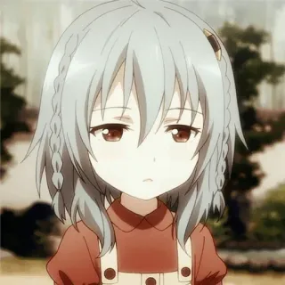 😞 Anime, Mädchen, Süß, Manga, Kind telegram sticker