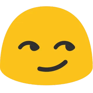 😏 emoji, face, smile, smirk telegram sticker