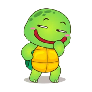 😂 tartaruga, desenho animado, animal, verde, fofo telegram sticker