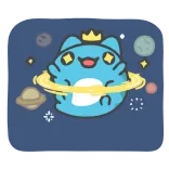 👩‍🚀 gato, planeta, kawaii, espaço, fofo, coroa telegram sticker