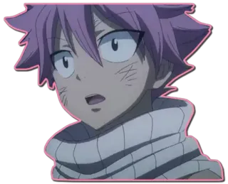😧 Natsu Dragneel Fairy Tail anime, fairy tail, natsu dragneel, anime character, sticker, cartoon telegram sticker