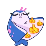 👍 thumbs up, approval, cute, positive, like, success telegram sticker