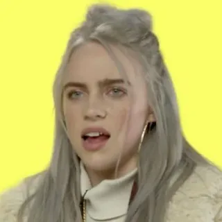 💧 Billie Eilish Billie Eilish, นักร้อง, ป็อปสตาร์, คนดัง, นักดนตรี telegram sticker