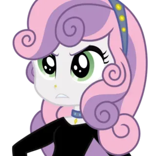 😠 Sweetie Belle My Little Pony Pony, Cartoon, Sweetie Belle, Equestria, animiert whatsapp sticker