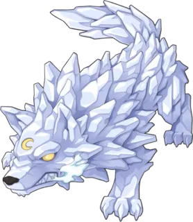 💎 ice wolf, wolf, monster, creature, fantasy, animal telegram sticker