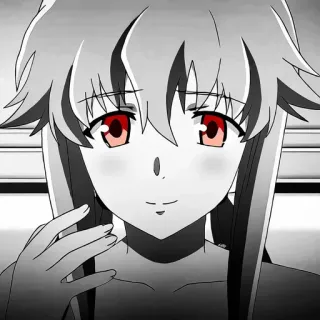 💗 Yuno Gasai Mirai Nikki Anime, Personaggio, Femmina, Occhi, Yuno Gasai, Mirai Nikki telegram sticker