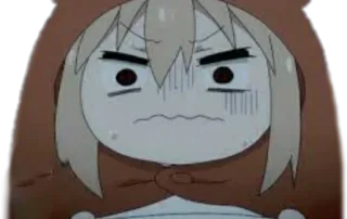 😨 Umaru Doma Himouto! Umaru-chan Anime, Umaru, Himouto Umaru-chan, Süß, Genervt, Chibi, Wütend telegram sticker